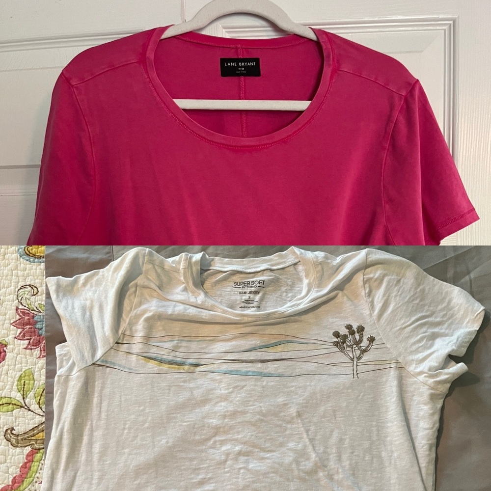 2 Crop Tee’s Size 2X